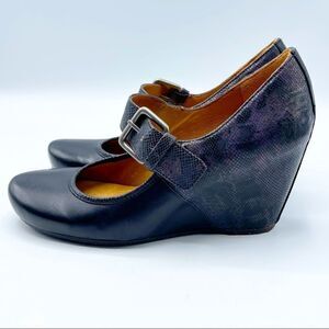 Naya Jacinta snake print mary jane wedges